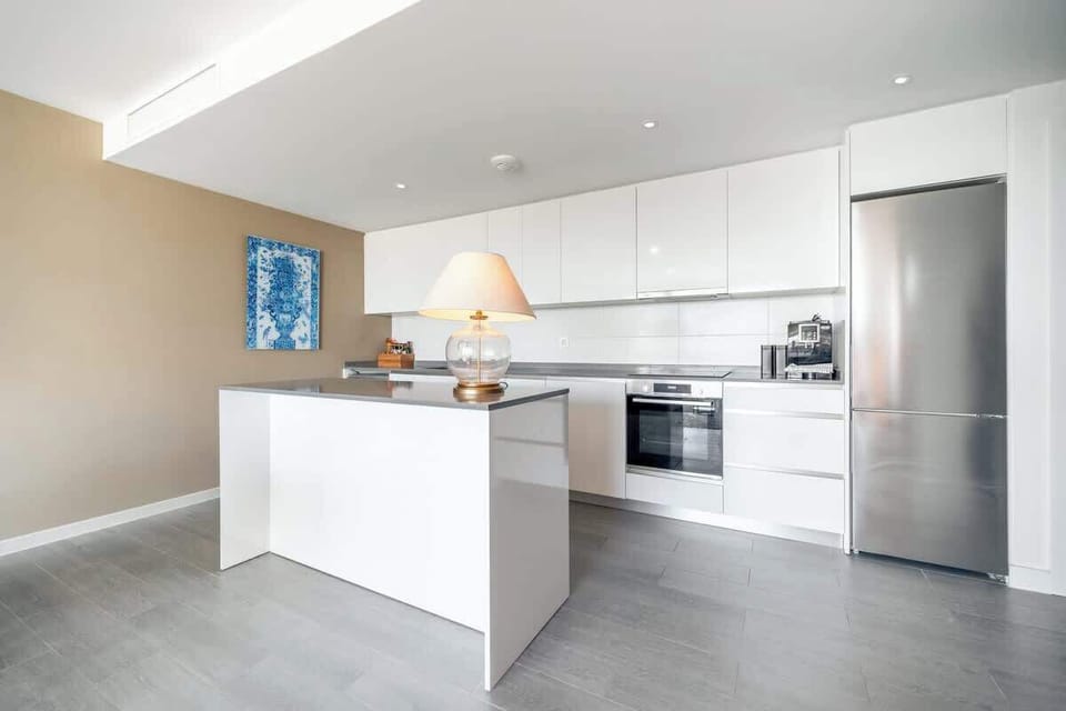 Fully equipped kitchen with everything you need to prepare meals during your stay.