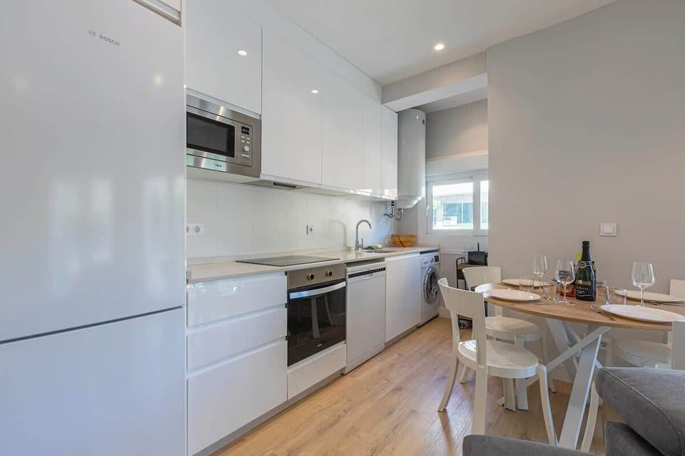Fully equipped kitchen with everything you need to prepare meals during your stay.