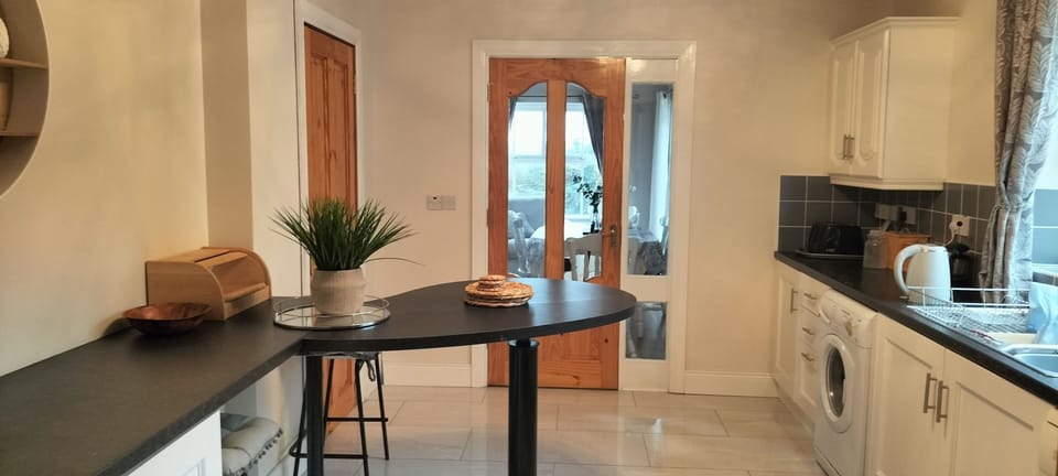 Bright kitchen with all amenities