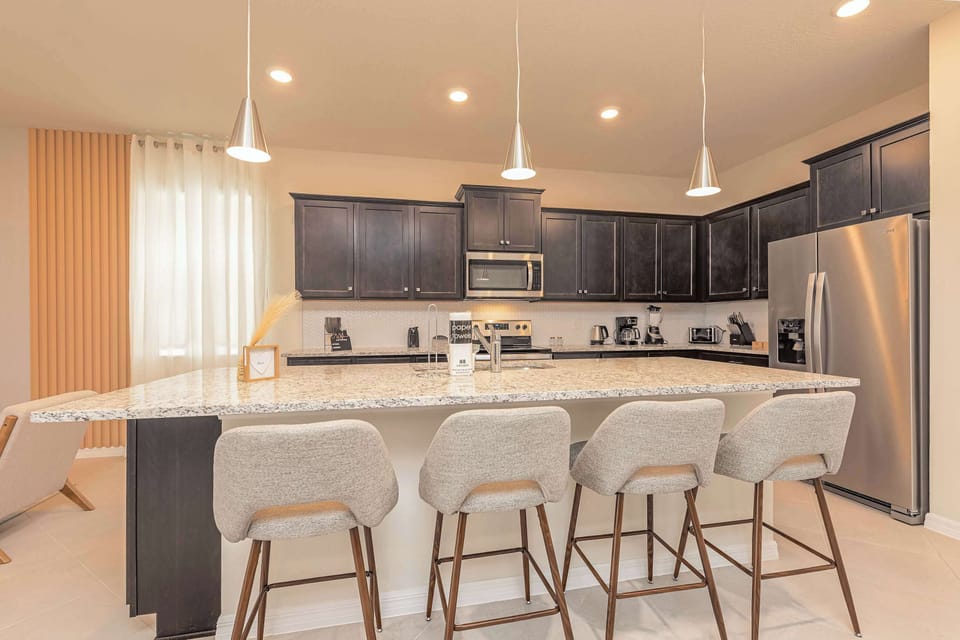 Kitchen bar perfect for casual dining or a quick snack.