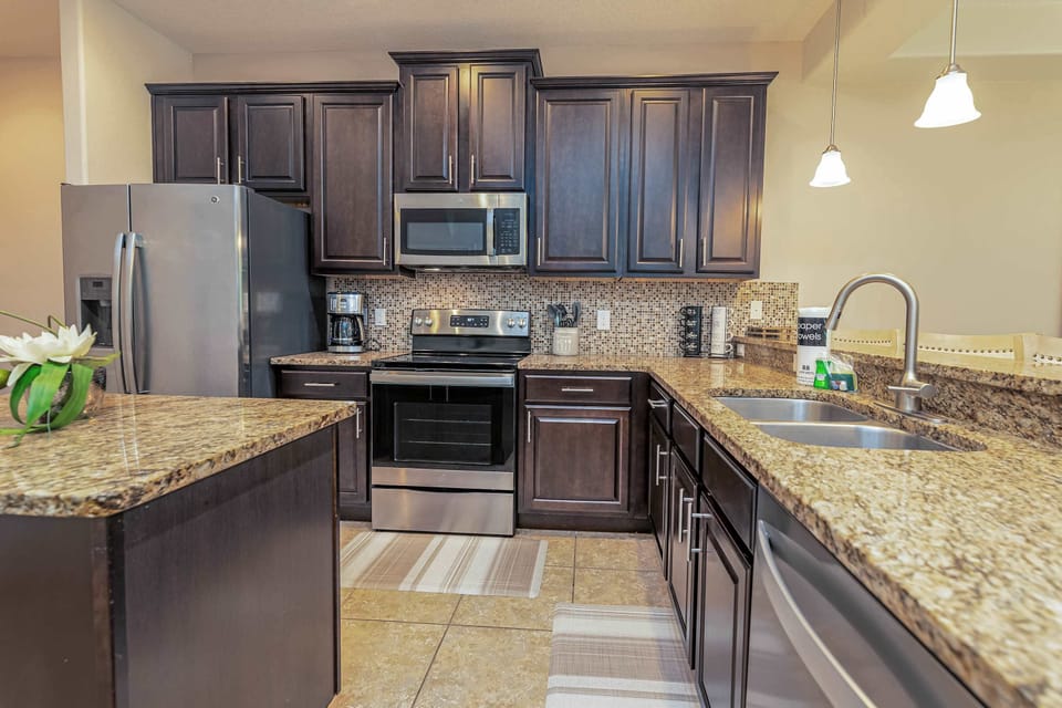 Enjoy lots of counter space for convenient meal preparation.