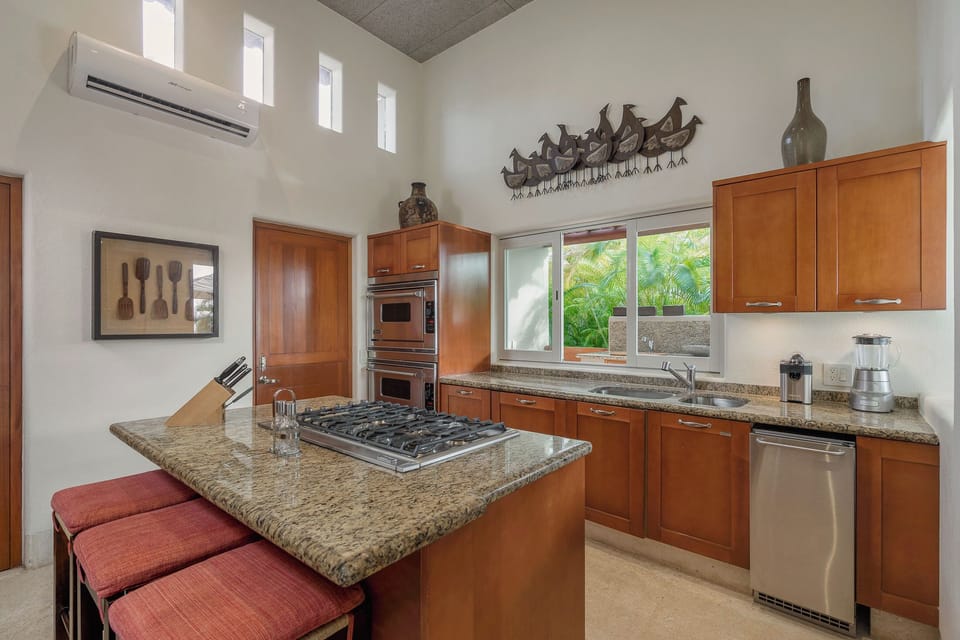 Spacious kitchen ideal for casual meals  inside the gates of PuntaMita
