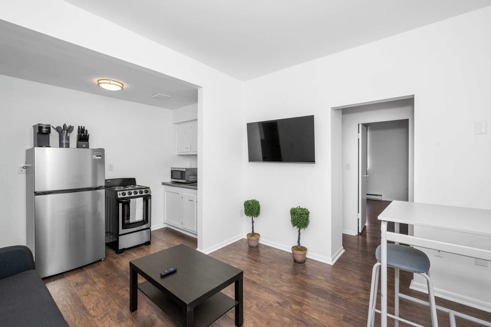 Indulge in all your streaming favorites as you relax in the cozy living space