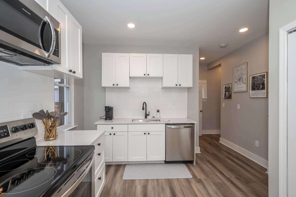Apt 1 – The kitchen is spacious & well equipped for your visit to Covington