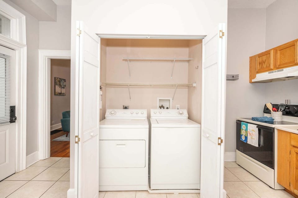 Washer and dryer in the unit