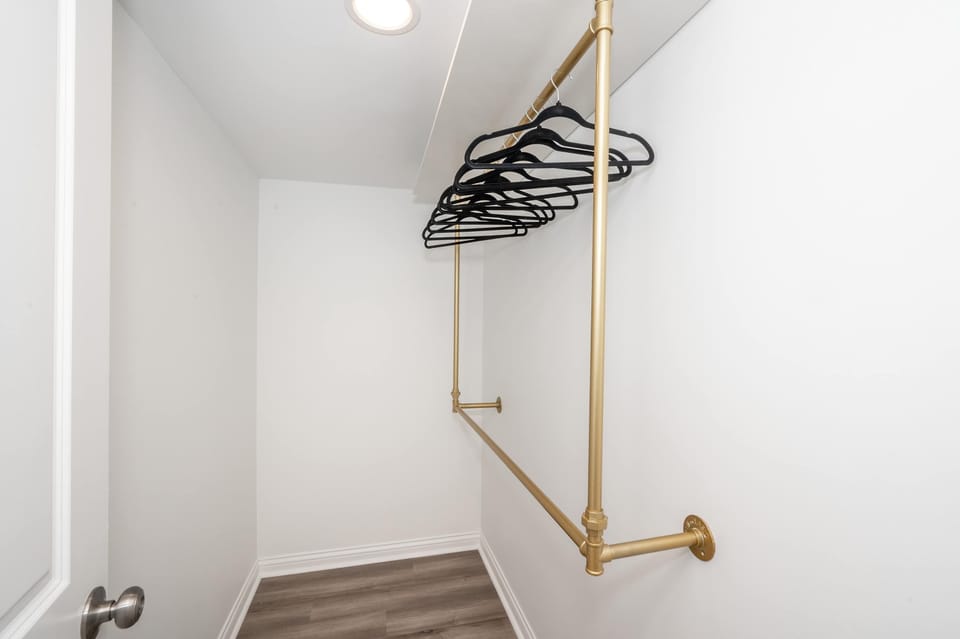Unit 101: Keep bags & belongings tucked away in the large bedroom closet
