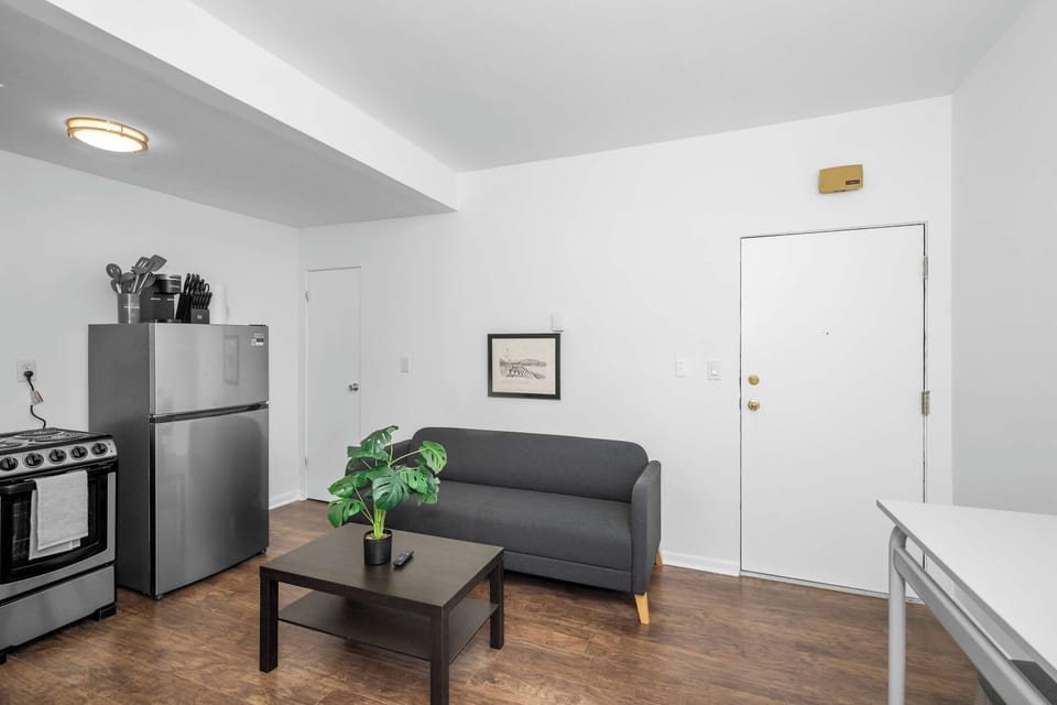 Stream all your favorites while you lounge in the comfy living area