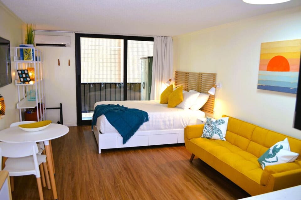 Queen size bed and futon sofa bed