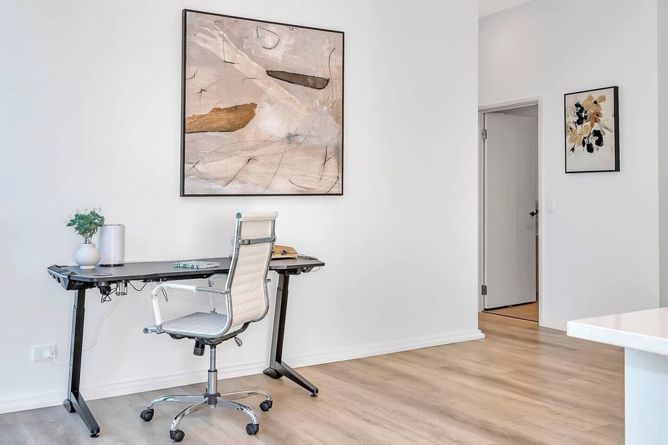 Stay productive in the dedicated workspace, offering a tranquil atmosphere to finish off tasks.
