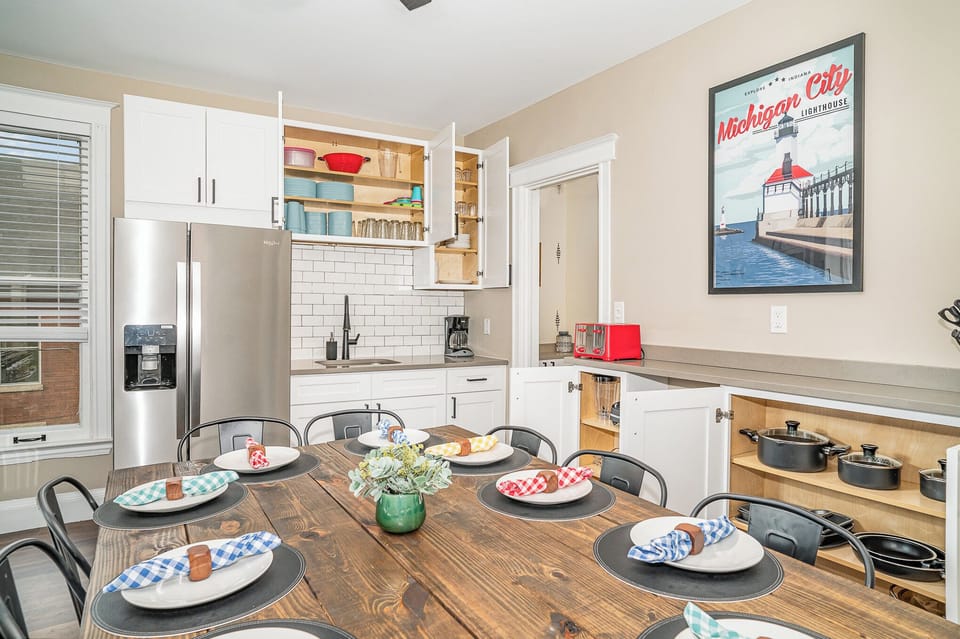 Fully stocked kitchen with cookware and all the essentials