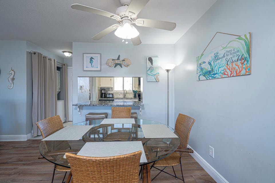 Dining table with seating for 4