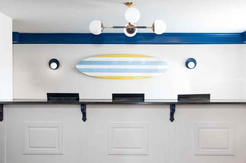 Check in and feel instantly relaxed with playful coastal design.