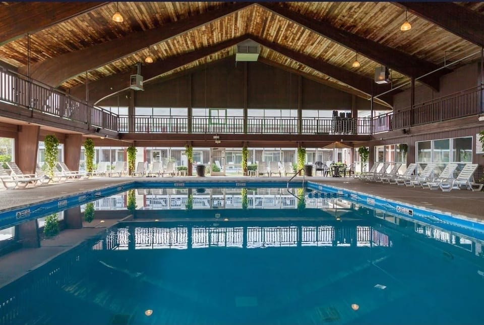 Unwind year-round in the serene indoor pool retreat.