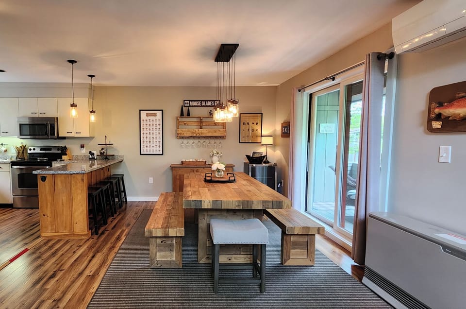 Wonderful open kitchen with private balcony off of the dining area