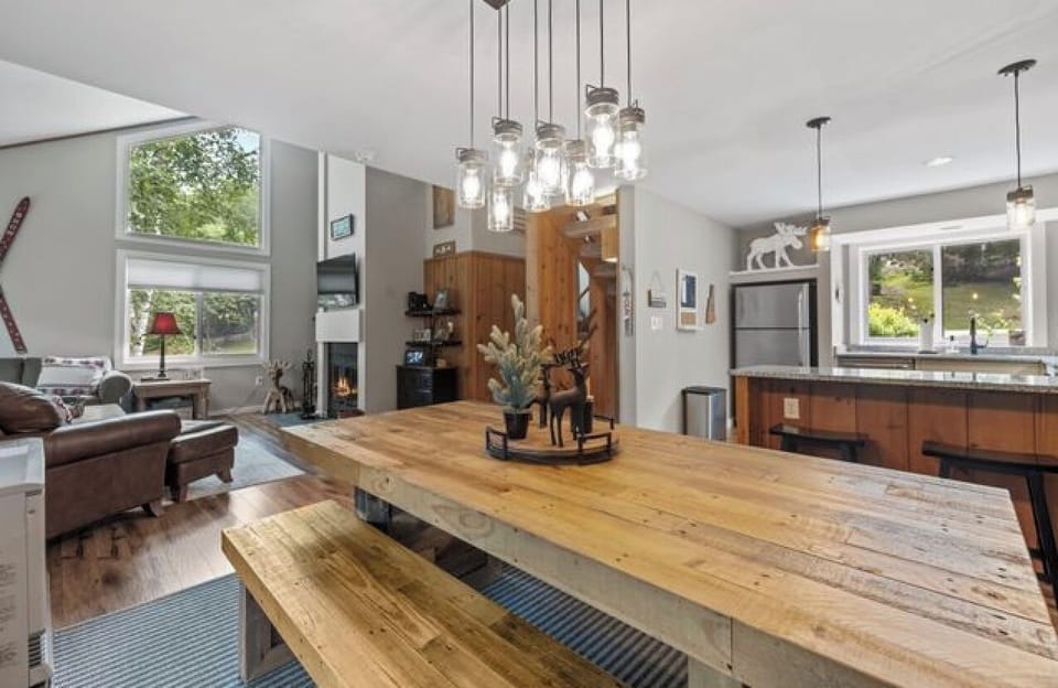Open living and dining room has plenty of room for everyone to be together! 