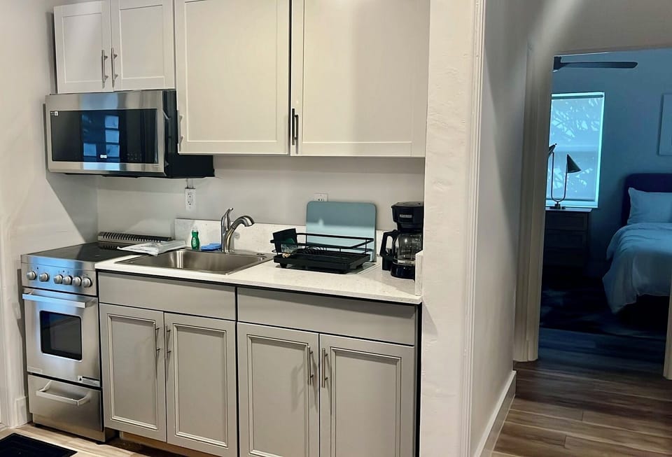 New Microwave installed in kitchen 