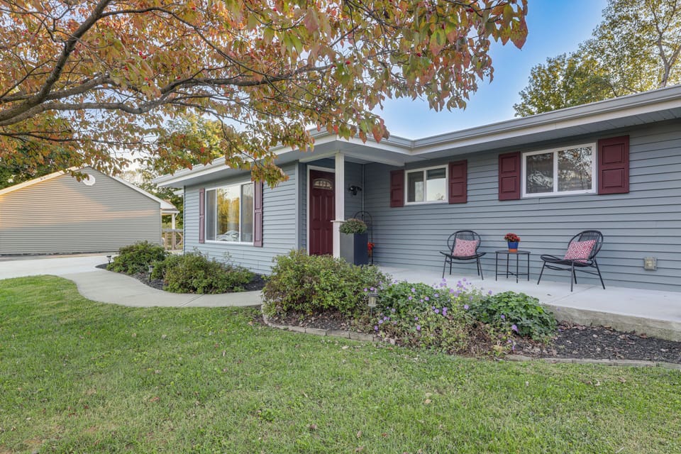Property Exterior | Private Backyard | 2-Level Home
