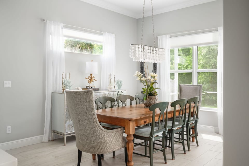 The dining area where you can share a meal and have great conversation bonding with your friends and family