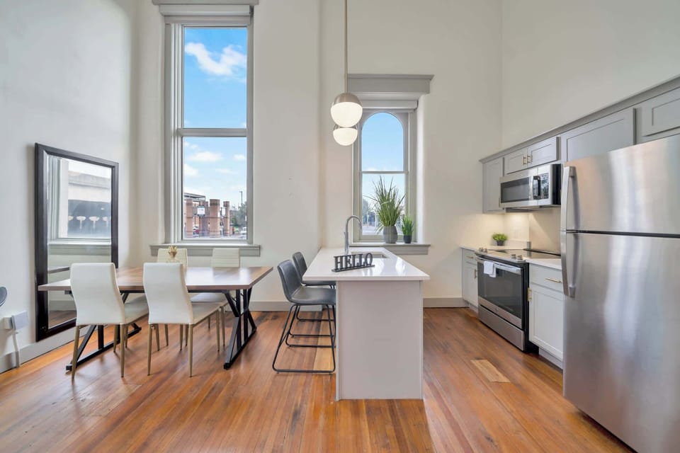 Kitchen: Where culinary magic meets shared moments: A seamless blend of kitchen and dining table for everyday living.