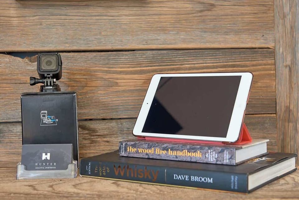 GoPro and IPad provided for guest use.