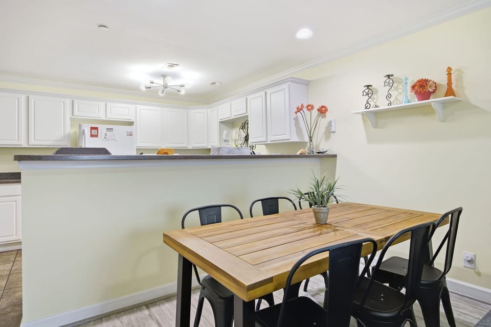 Open to the kitchen for serving and entertaining!