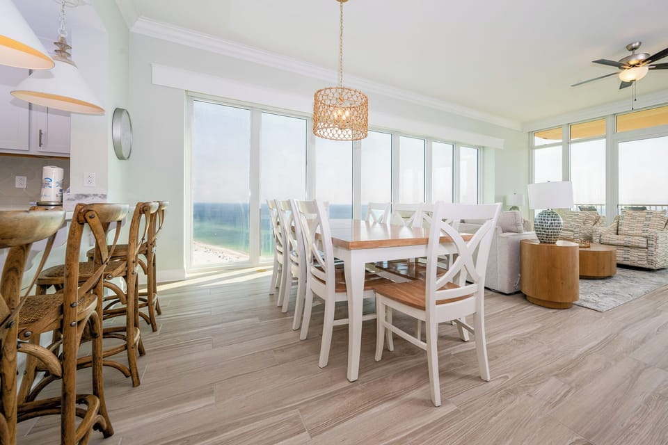 Savor a family meal or enjoy a fun game night with beach views and create lasting memories with loved ones