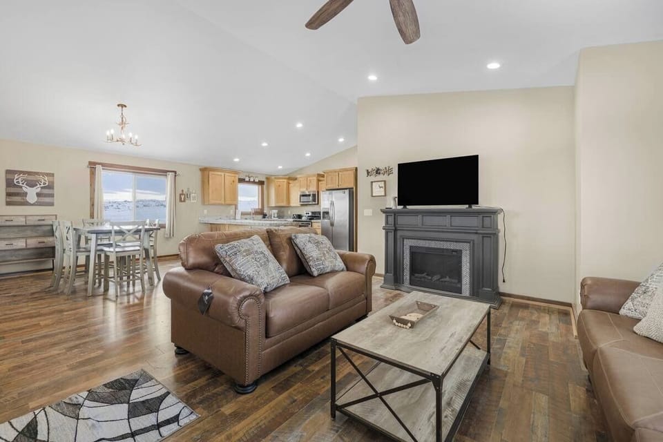 Living room 2 has plenty of room for everyone to relax. It includes a smart TV.