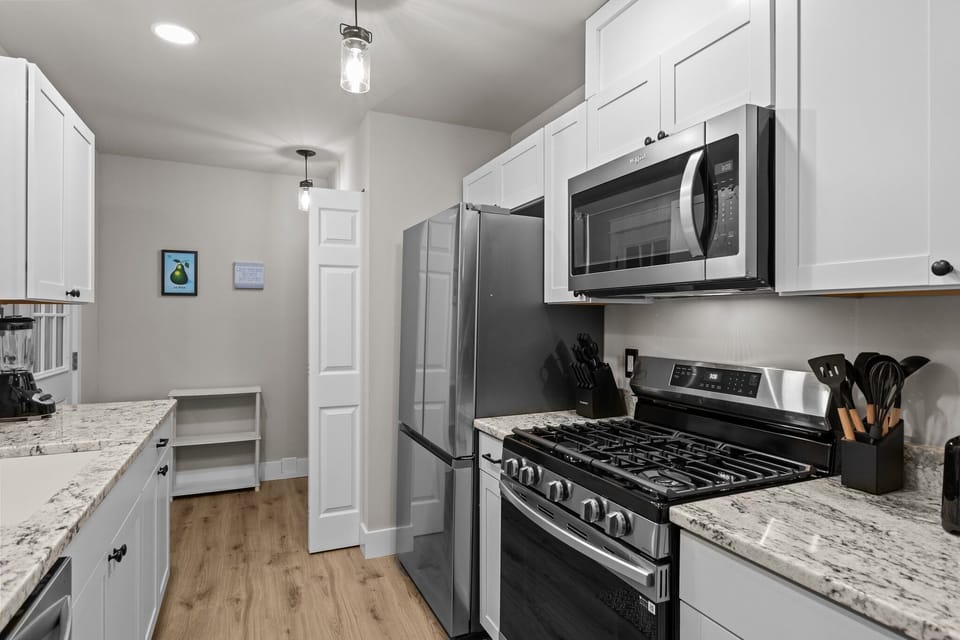Fully stocked kitchen ready for your culinary creations and adventures