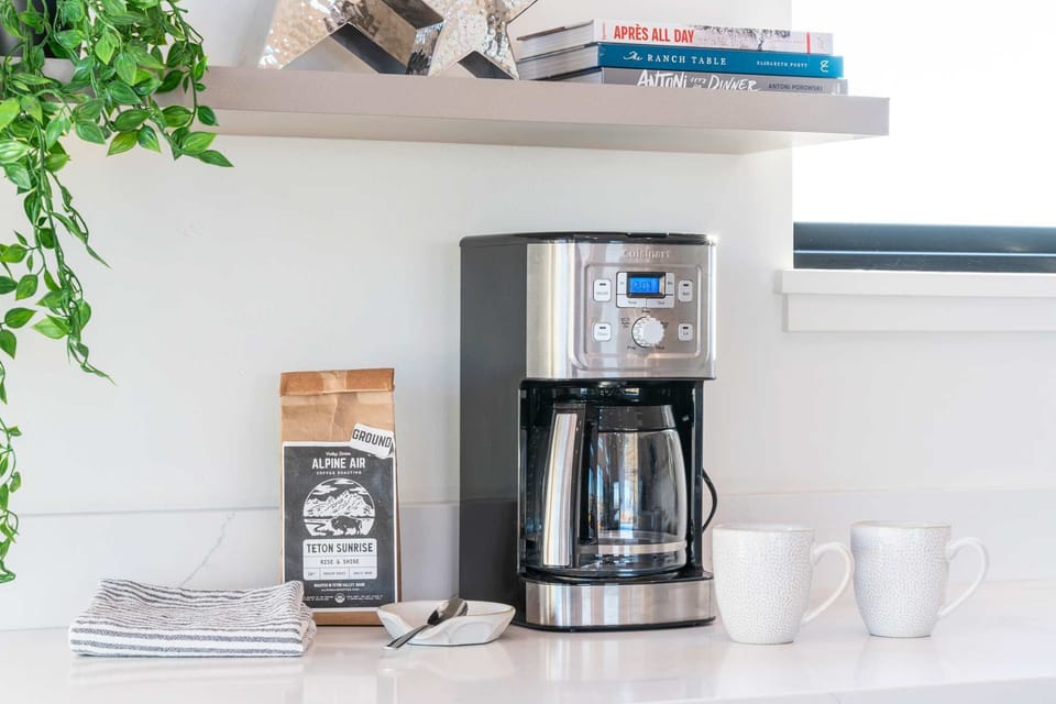 Coffee and tea are provided to help you jumpstart the day!