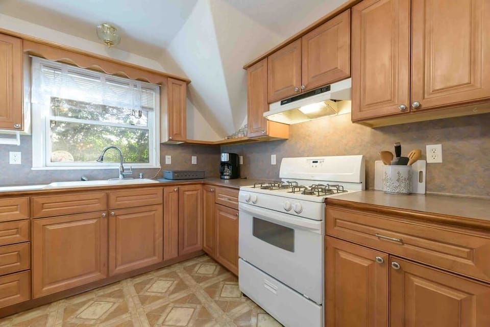 Modern kitchen space.