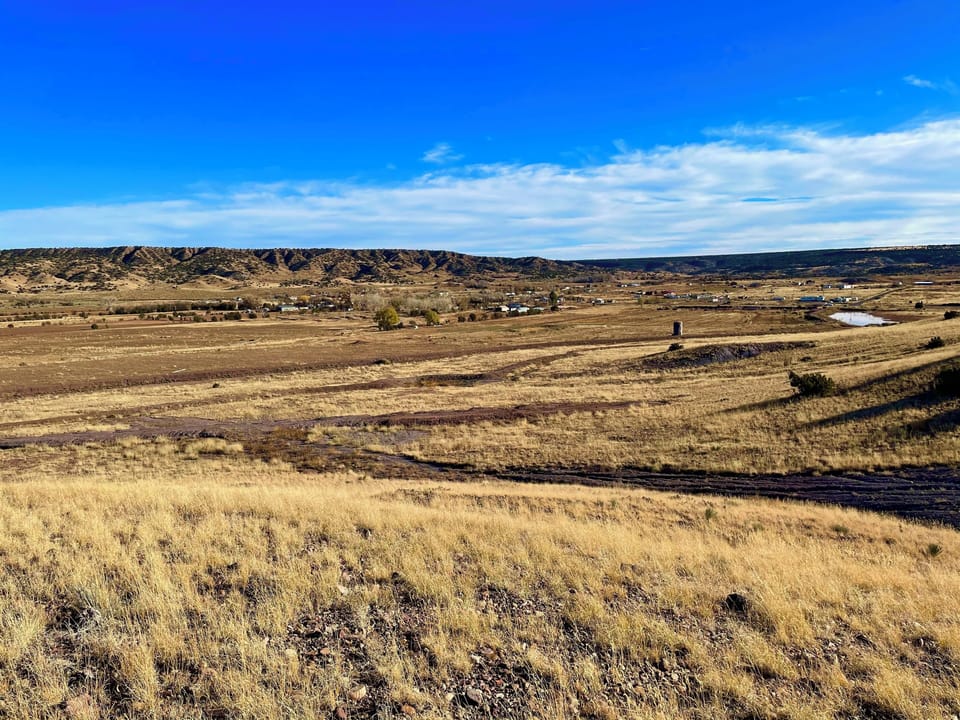 View of the property from the northwest ridgeline.
