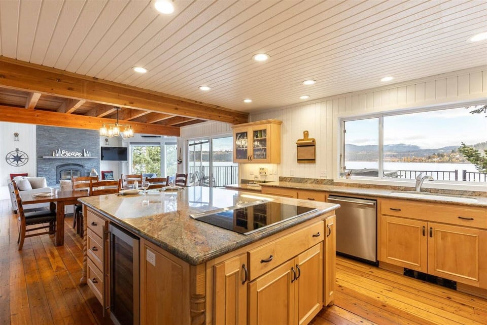 All the kitchen necessities, plus a wine cooler!