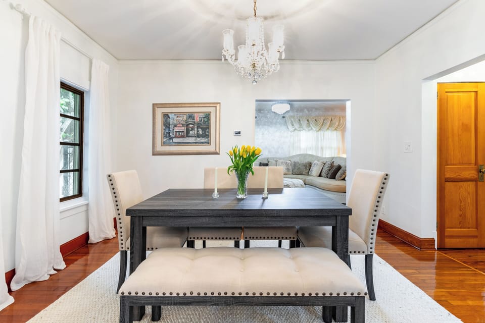Dining table.