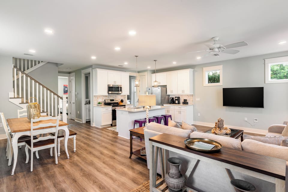 Open floor plan.