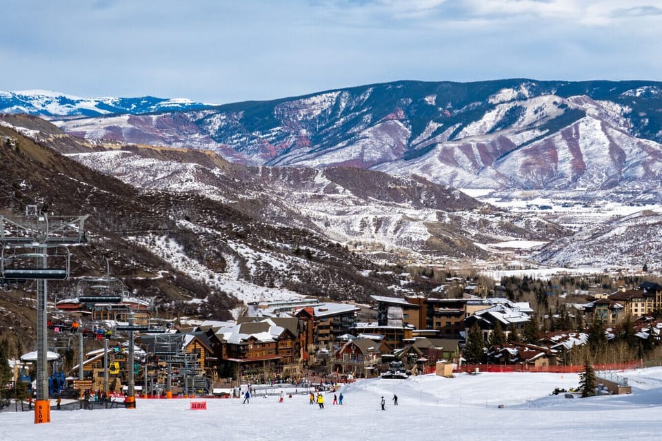 A look at the base of Snowmass from Fanny Hill
