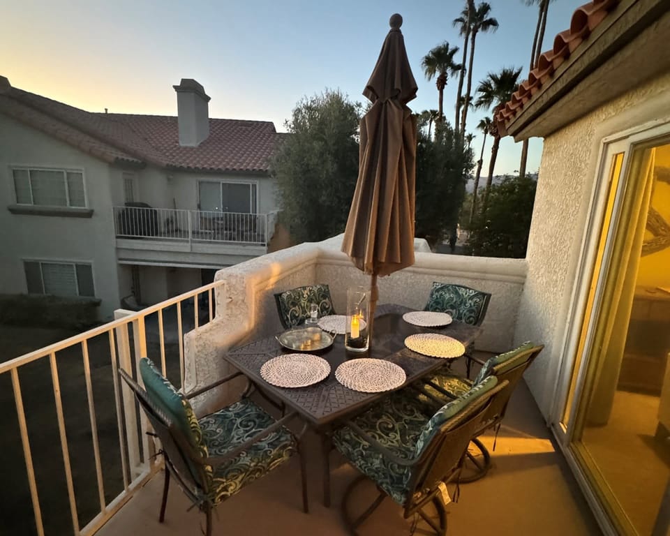 Lounge the day away or dine alfresco on the breezy balcony