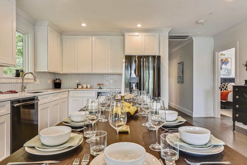 Dining and kitchen area