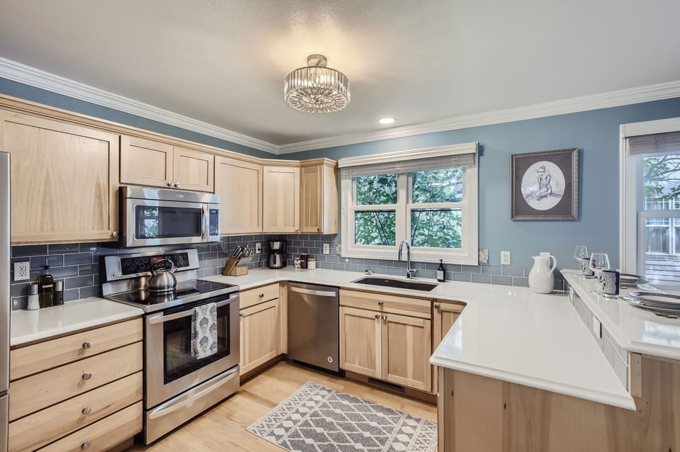 Fully stocked kitchen