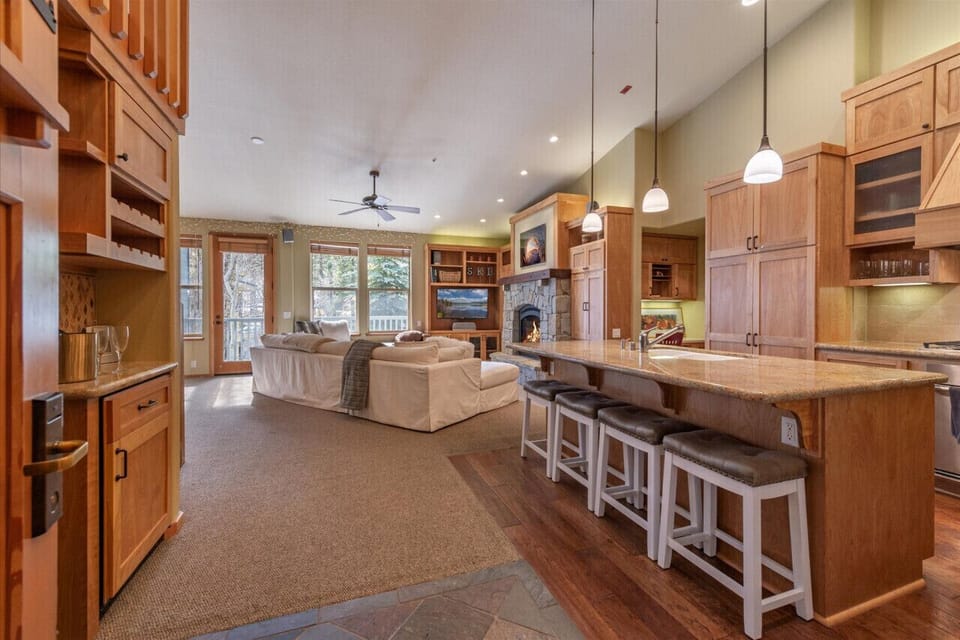 Even entering the beautifully remodeled and spacious condo is breathtaking with the views of the mountain from every single window.