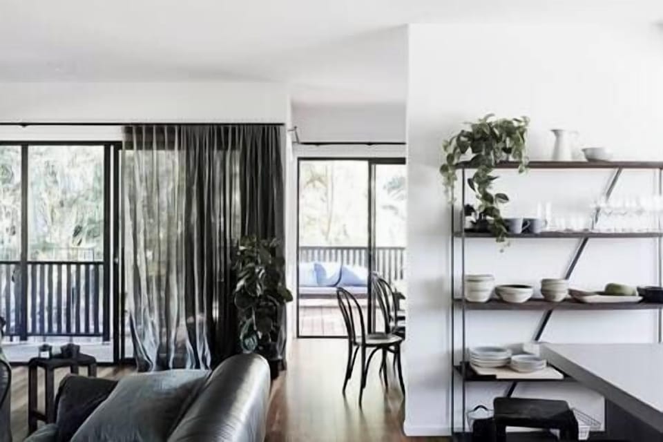 Upstairs lounge/kitchen/deck
