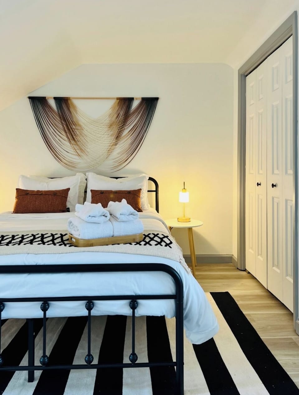 Large closet beside the bed for your convenience