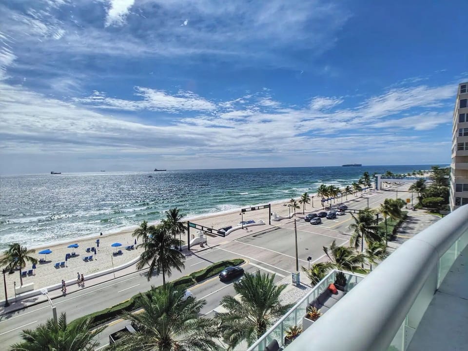 Fort Lauderdale beach views from pool area