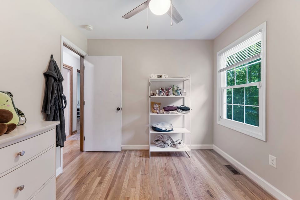 spacious room with natural ambiance