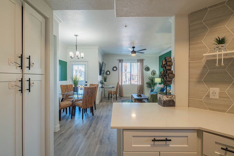 Spacious space of our dining area and living room