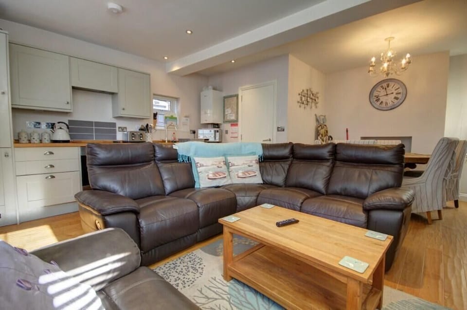 living room, kitchen. dining room 