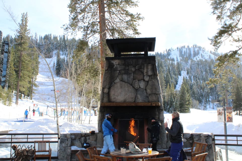 Everline's outdoor fireplace