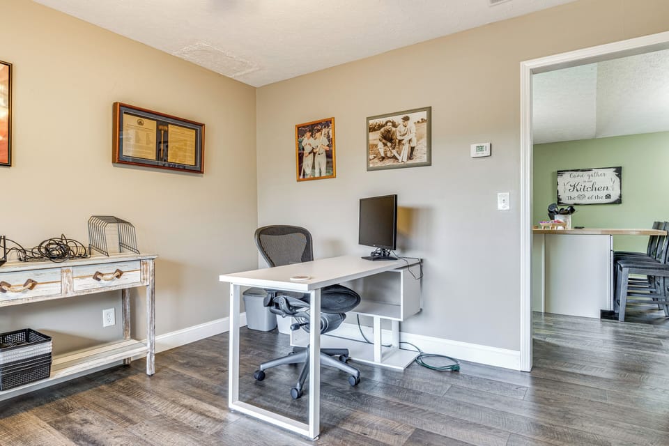 Home Office | 1st Floor | Desk w/ Monitor