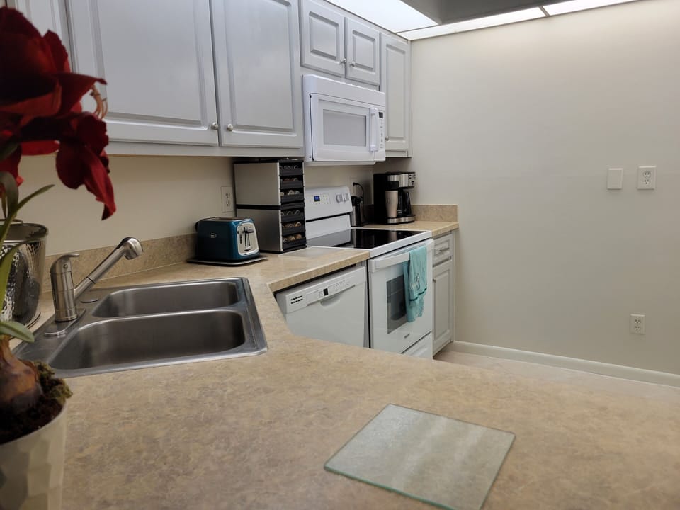 dishes, pans & utensils included 