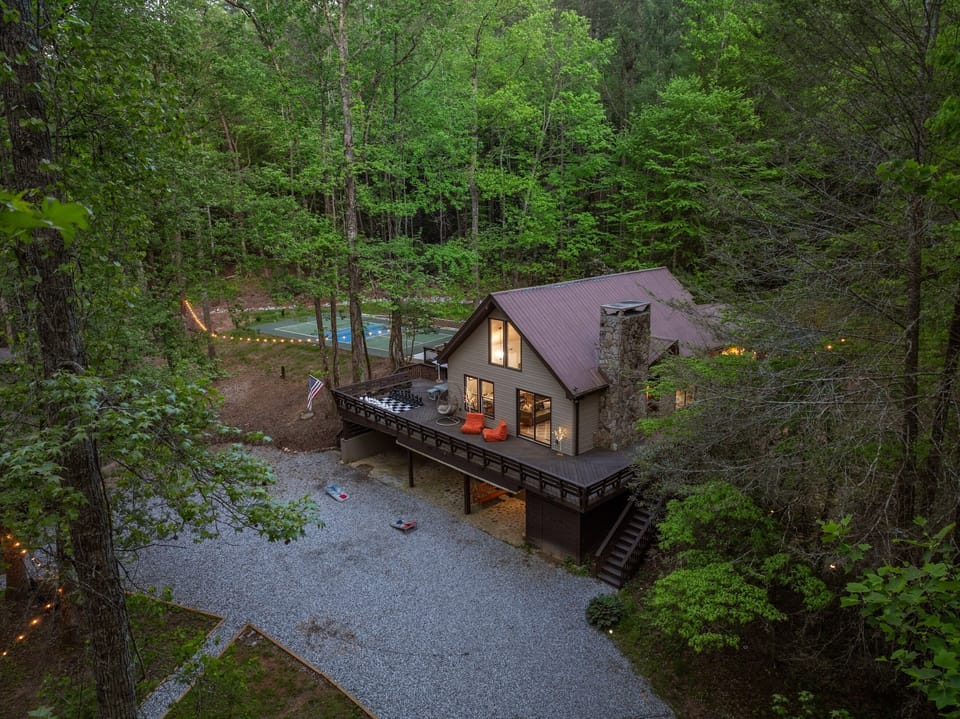 Main Cabin overlooking the creek