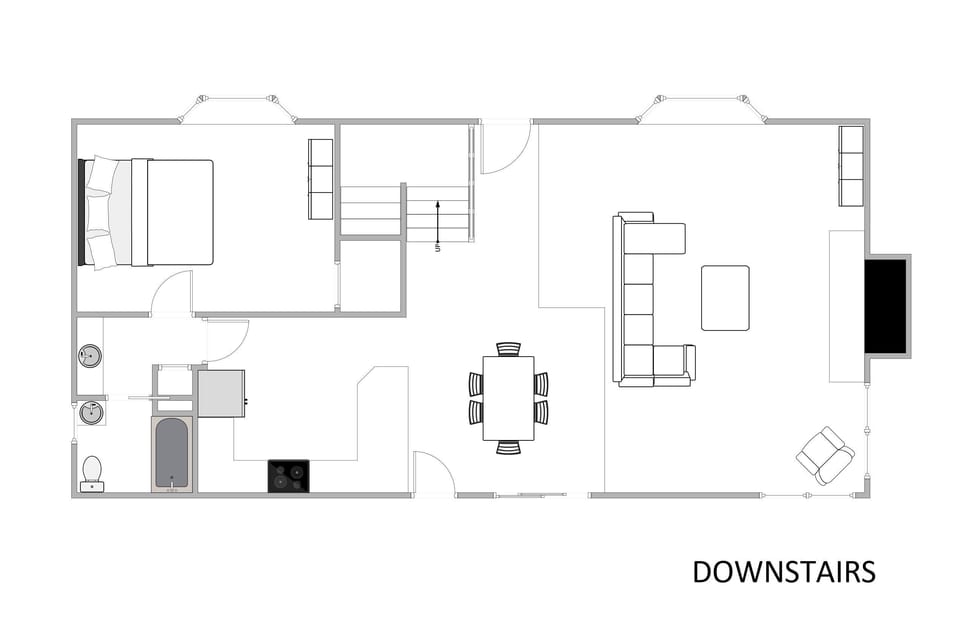 Downstairs floorplan